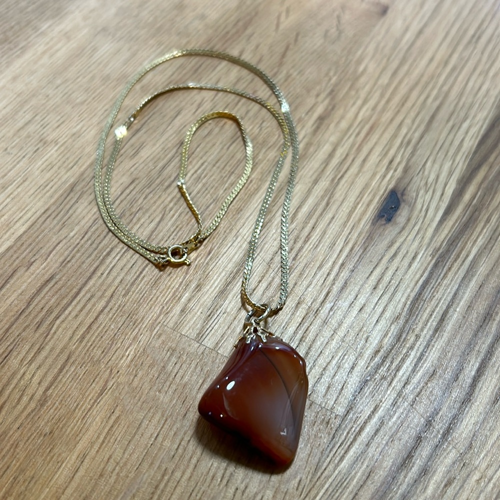 Vintage 24“ Semi-precious Stone Necklace